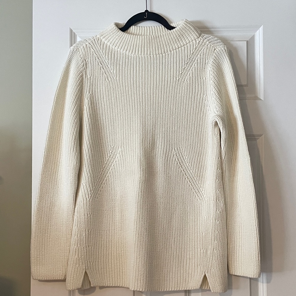 Talbots Cream Cowl Neck Sweater